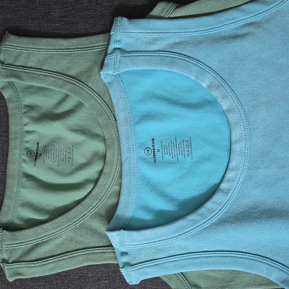 Real Essentials Pair Medium Tank Tops